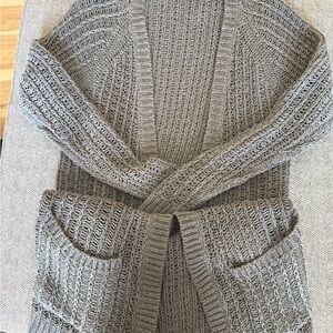 Abercrombie and Fitch Beige Long Sweater/Cardigan